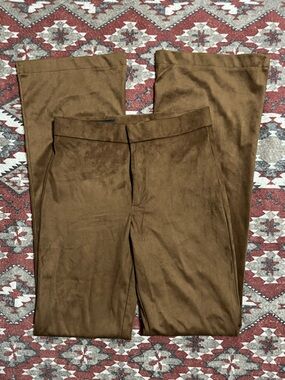 Zara Brown Suede Dress Pants